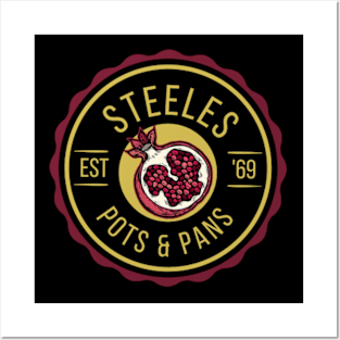 STEELES POTS AND PANS, Pomegranate Posters and Art